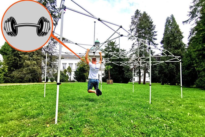 Šķērveida telts apdrukai 2x3m