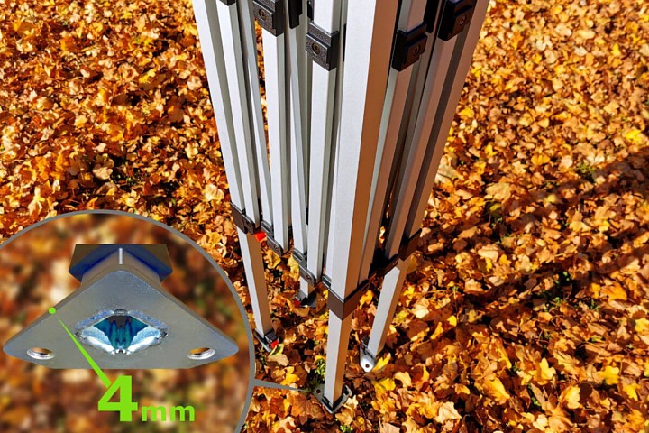 2mx3m Saliekama telts apdrukai