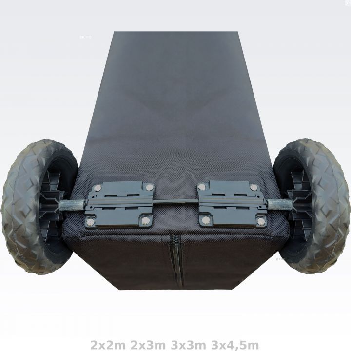 soma ar riteņiem teltij